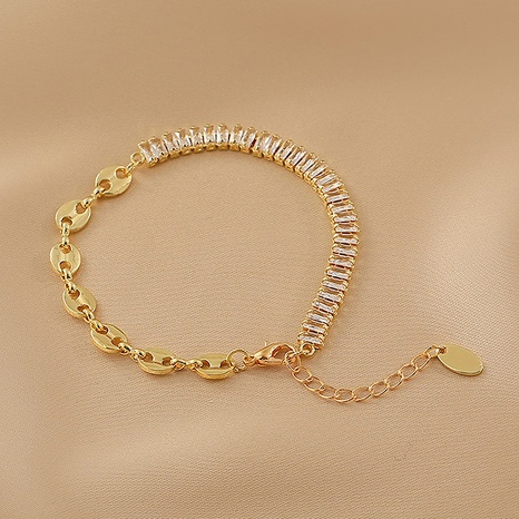 Bracelet réglable en zircon d'épissage en métal de mode bijoux en gros Nihaojewelry NHNJ416285's discount tags