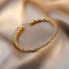 Simple geometric twist circle bracelet wholesale Nihaojewelry