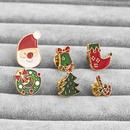 Serie de Navidad Pap Noel corona rbol calcetines goteo broche al por mayor Nihaojewelrypicture14