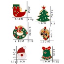 Serie de Navidad Pap Noel corona rbol calcetines goteo broche al por mayor Nihaojewelrypicture16