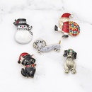 Navidad Pap Noel perro mascota aleacin vaquero broche al por mayor Nihaojewelrypicture15