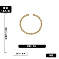 Simple geometric twist circle bracelet wholesale Nihaojewelrypicture17