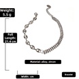 Fashion metal splicing zircon adjustable bracelet wholesale jewelry Nihaojewelrypicture21