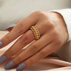 Korean retro twist open ring niche exquisite fashion index finger temperament female ring