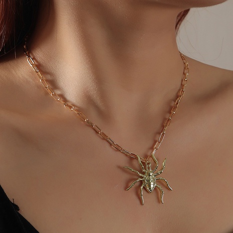 Halloween Spider Shape Pendant Necklace Wholesale Nihaojewelry's discount tags