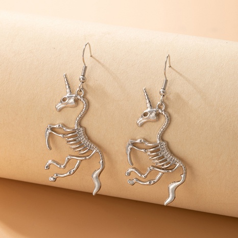 Pendientes de unicornio de calavera de Halloween joyería al por mayor Nihaojewelry's discount tags