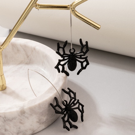 Halloween black spider animal earrings wholesale jewelry Nihaojewelry's discount tags