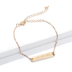 Rectangle Glossy Letter Bracelet Wholesale Nihaojewelry