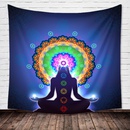 Inde Bouddha Yoga impression tapisserie en tissu suspendu en gros Nihaojewelrypicture22
