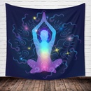 Inde Bouddha Yoga impression tapisserie en tissu suspendu en gros Nihaojewelrypicture21