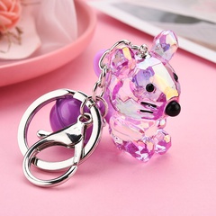 Animal Acrylic Colorful Transparent Mouse Keychain Wholesale Nihaojewelry