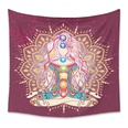 Inde Bouddha Yoga impression tapisserie en tissu suspendu en gros Nihaojewelrypicture24