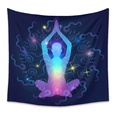 Inde Bouddha Yoga impression tapisserie en tissu suspendu en gros Nihaojewelrypicture26