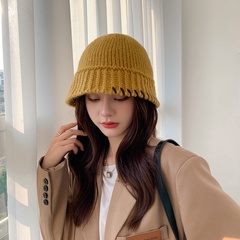 Korean style warmth cold-proof knitted woolen hat wholesale nihaojewelry