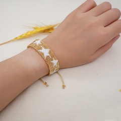 Bohemian Miyuki beads woven five-pointed star bracelet wholesale Nihaojewelry