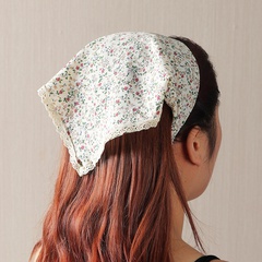 fashion floral lace trim triangle scarf headband wholesale Nihaojewelry