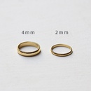 French Simplicity Wide Narrow Curved Glossy Minimalist Ring Joker Women Ring Titanium Steel Plated 18K Gold Color Protectionpicture29