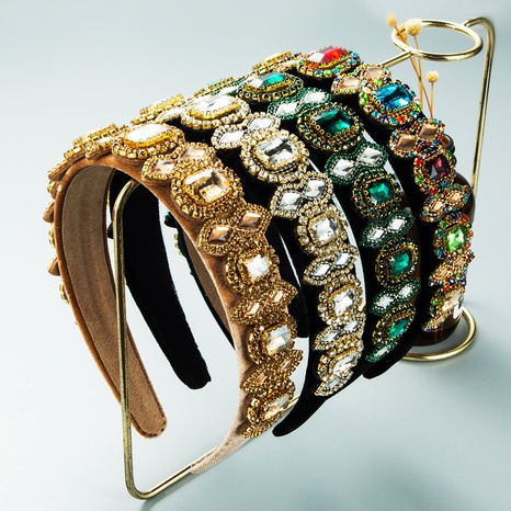 Diadema de franela de diamantes barrocos al por mayor Nihaojewelry's discount tags