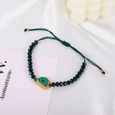 Europen et Amricain Rtro Acrylique Irrgulire Vert Fonc Perl Bracelet Creative Conception de Minerai de Rsine Tiss Bracelet De Modepicture8