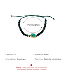 Europen et Amricain Rtro Acrylique Irrgulire Vert Fonc Perl Bracelet Creative Conception de Minerai de Rsine Tiss Bracelet De Modepicture10
