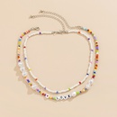 Retro mix match couleur couture perle lettre miyuki perles collier tress en gros nihaojewelrypicture9