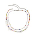 Retro mix match couleur couture perle lettre miyuki perles collier tress en gros nihaojewelrypicture12