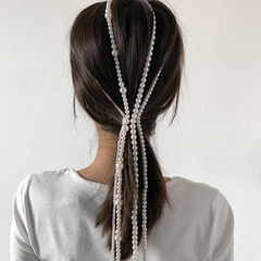 fashion geometric imitation pearl braided hair accessories wholesale Nihaojewelry