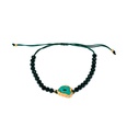 Europen et Amricain Rtro Acrylique Irrgulire Vert Fonc Perl Bracelet Creative Conception de Minerai de Rsine Tiss Bracelet De Modepicture12