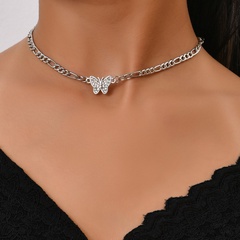 Japanese and Korean sweet street style female butterfly clavicle chain
