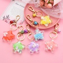 Korean acrylic fivepointed star milk floating keychain wholesale Nihaojewelrypicture14