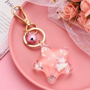 Korean acrylic fivepointed star milk floating keychain wholesale Nihaojewelrypicture15
