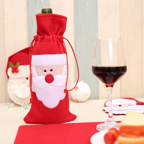 Bolsa de botella de vino tinto de Papá Noel de Navidad al por mayor Nihaojewelry's discount tags