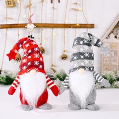 Navidad estrella de cinco puntas copo de nieve hecho punto sombrero Rudolph decoración venta al por mayor Nihaojewelry