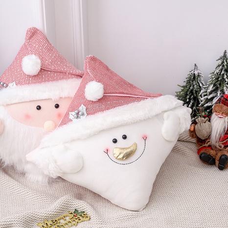 Christmas Snowman Stereo Sofa Pillow Cushion Wholesale Nihaojewelry NHGAL432320's discount tags