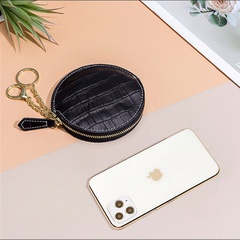 Multifunctional leather round earphone bag coin purse wholesale Nihaojewelry