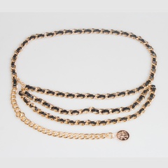 fashion geometric braided chain decoration thin belt wholesale Nihaojewelry