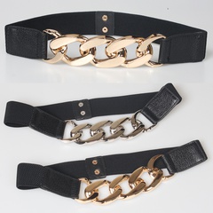 Metal thick chain interlocking elastic waistband wholesale Nihaojewelry