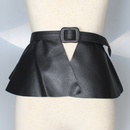 Ultra breite Taille mit PULeder rock Dekoration Damen AllMatch Grtel mit Hemd Kleid schwarzpicture7