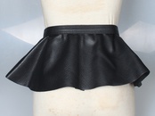 Ultra breite Taille mit PULeder rock Dekoration Damen AllMatch Grtel mit Hemd Kleid schwarzpicture9