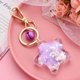 Korean acrylic fivepointed star milk floating keychain wholesale Nihaojewelrypicture21