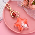Korean acrylic fivepointed star milk floating keychain wholesale Nihaojewelrypicture22