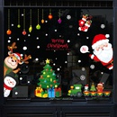 HT94031 Weihnachts karikatur Weihnachts mann Kitz Schneemann Glas Fenster Wand dekoration Dekoration Wanda uf kleberpicture7