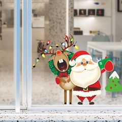 New Santa Claus deer Christmas tree window glass door decoration stickers Nihaojewelry Nihaojewelry