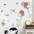 New FXD240 Bunny Balloon Flower Childrens Bedroom Hallway Wall Beautifying Decorative Wall Sticker SelfAdhesivepicture10