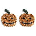 European and American hot selling Halloween creative funny metal diamond pumpkin ghost skull earringspicture50