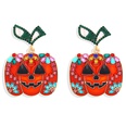 European and American hot selling Halloween creative funny metal diamond pumpkin ghost skull earringspicture30