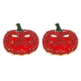 European and American hot selling Halloween creative funny metal diamond pumpkin ghost skull earringspicture31