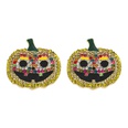 European and American hot selling Halloween creative funny metal diamond pumpkin ghost skull earringspicture33