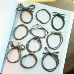 10-piece female elastic hair rope set