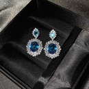 Europisches und amerikanisches neues LuxusFarbschatzSet mit see blauem TopasRing CitrinOhrringe rosa DiamantHalskettepicture25